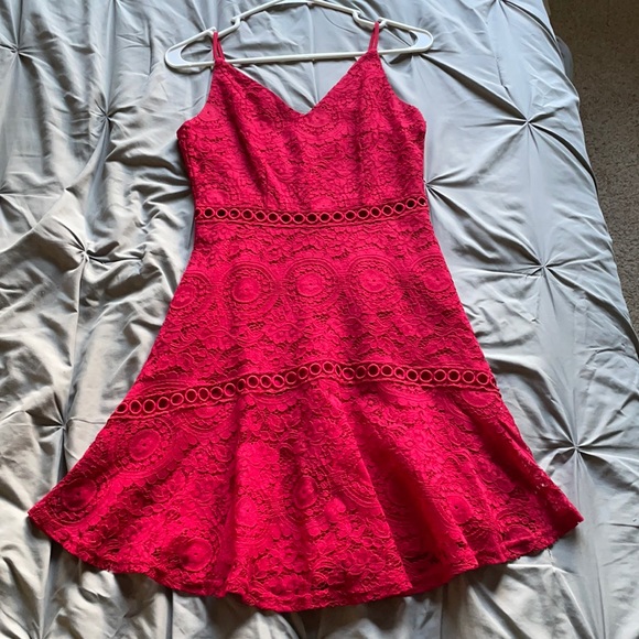 Francesca's Collections Dresses & Skirts - Francesca’s Red Lace Dress